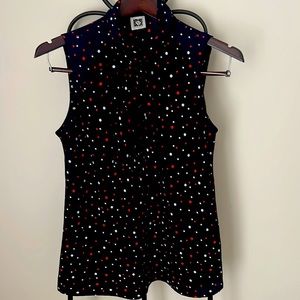 JONES NEW YORK TIE FRONT TOP